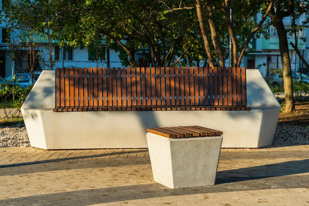 Cafe-Style Concrete Chairs